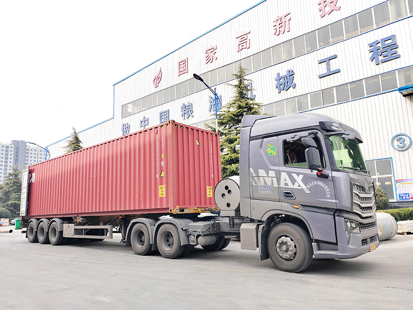 华泰集团承揽的100TPD葵花籽饼浸出项目发往波兰